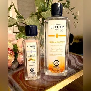 Maison Berger Paris Lampe Refills: 1 L “Sparkling Zest,” 500 mL, “Summer Rain”